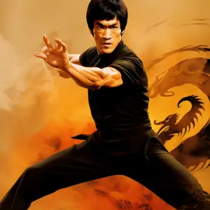 Bruce Lee in action