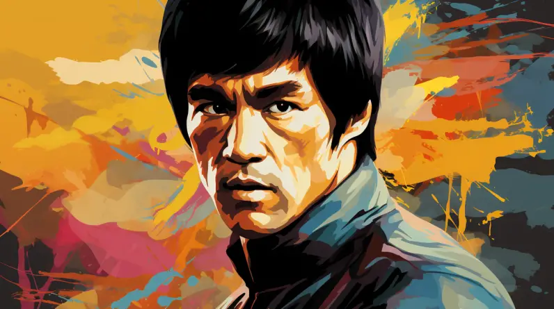 Bruce Lee Stylized Portrait