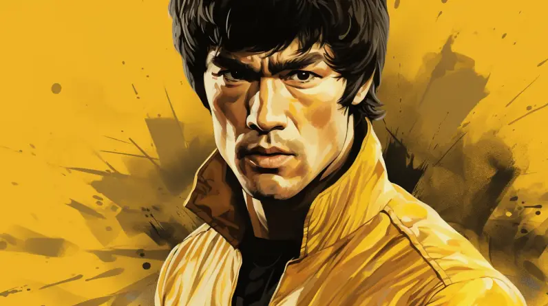 Bruce Lee in Yellow Jacket